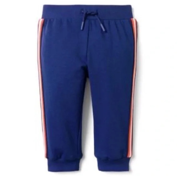 Janie and Jack Baby Boy Sport Collection Blue & Orange Joggers 0-3M, 3-6M, 6-12M - Picture 1 of 5